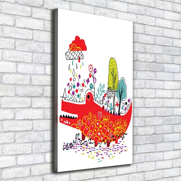 Canvas print Crocodile