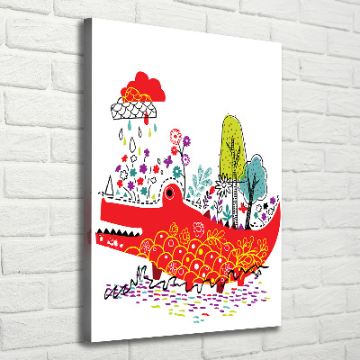 Canvas print Crocodile