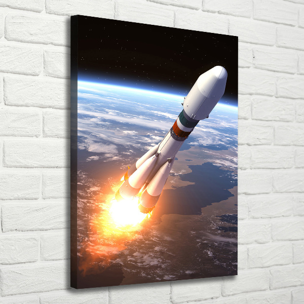 Canvas print A space rocket