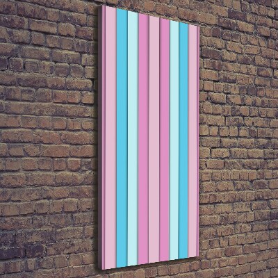 Canvas wall art Colorful stripes