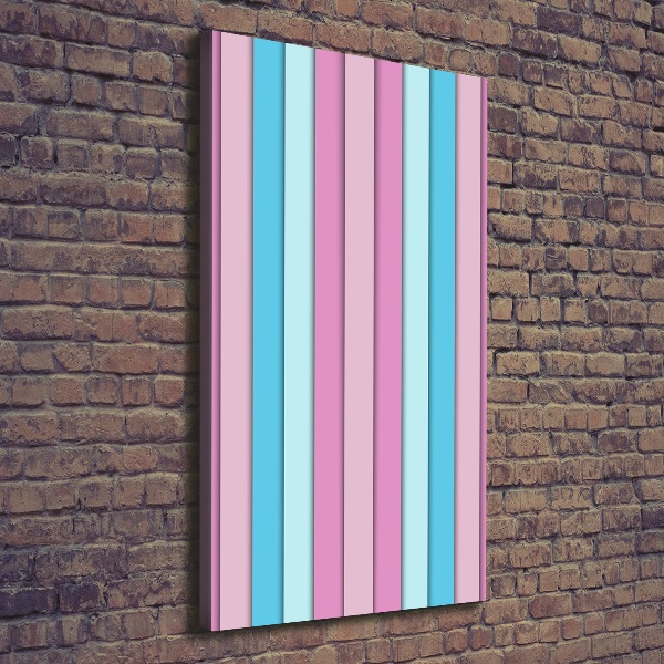 Canvas wall art Colorful stripes