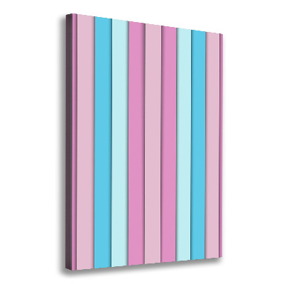 Canvas wall art Colorful stripes