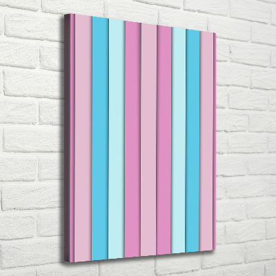 Canvas wall art Colorful stripes