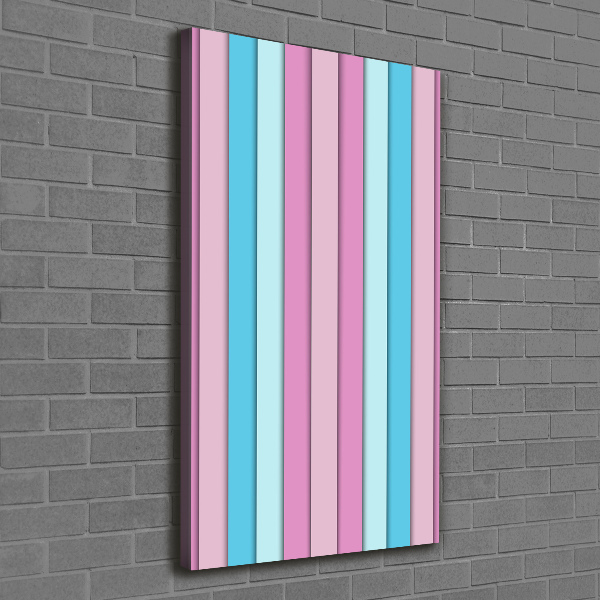 Canvas wall art Colorful stripes