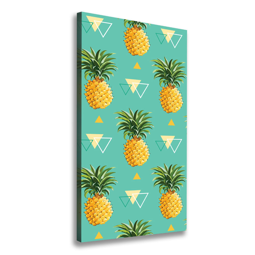 Picture canvas print Pineapple