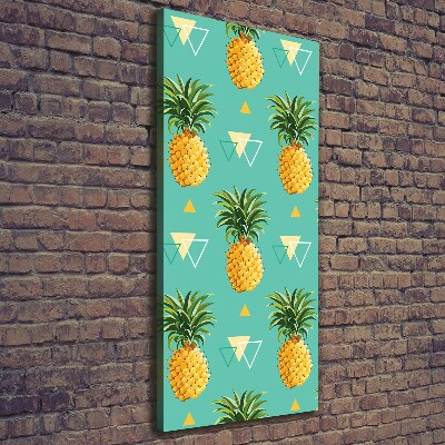 Picture canvas print Pineapple