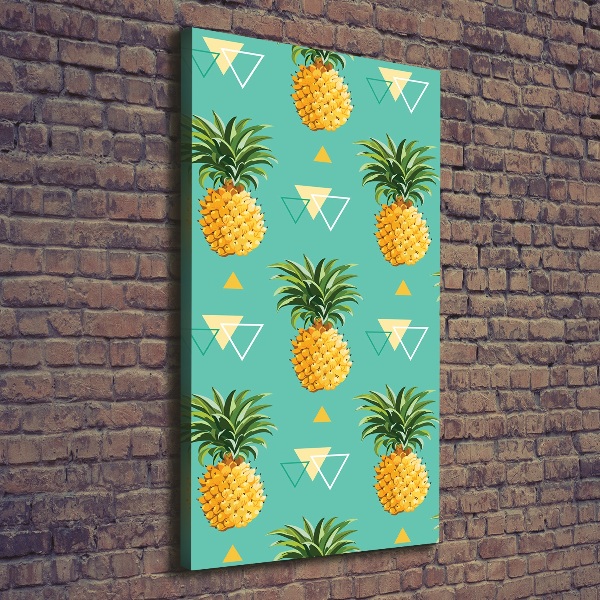 Picture canvas print Pineapple