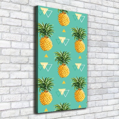 Picture canvas print Pineapple