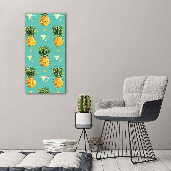 Picture canvas print Pineapple