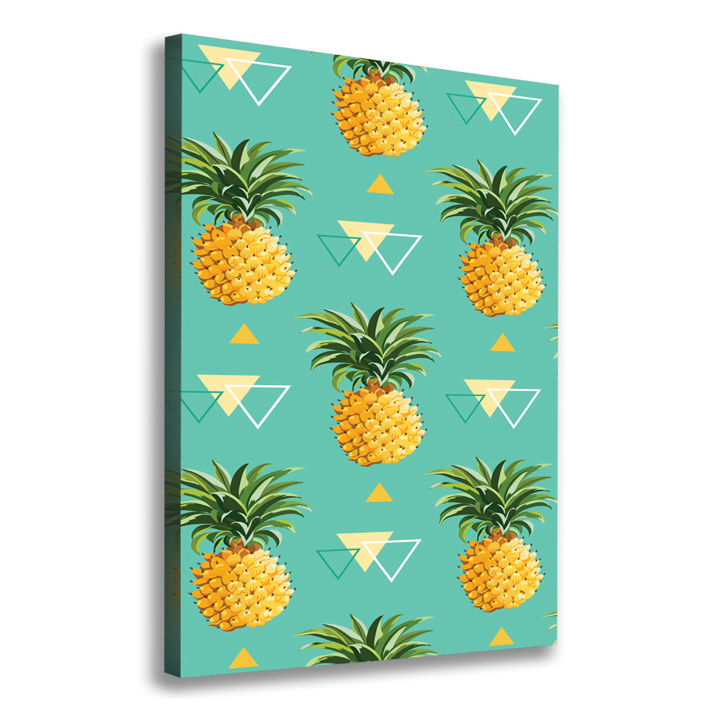 Picture canvas print Pineapple