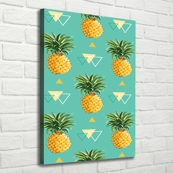 Picture canvas print Pineapple