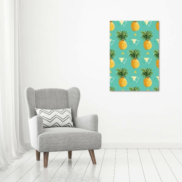 Picture canvas print Pineapple