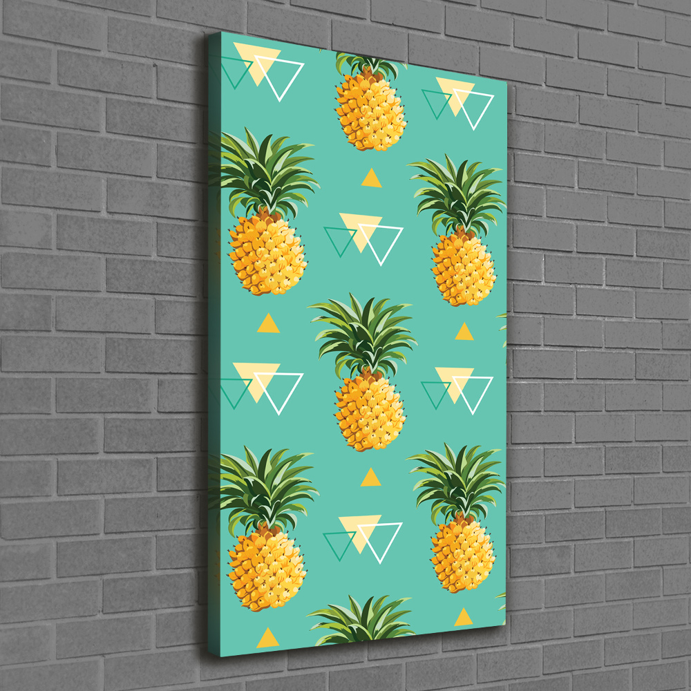 Picture canvas print Pineapple