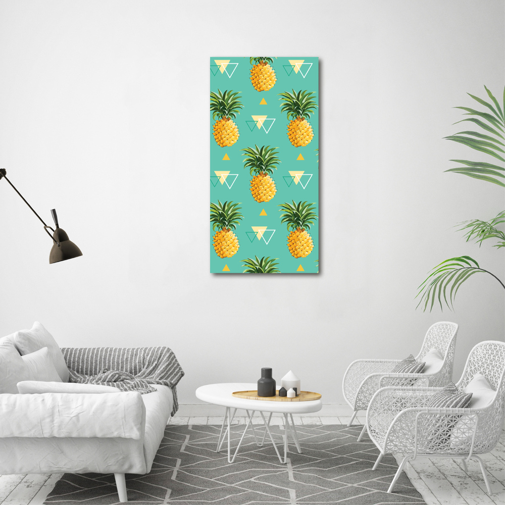 Picture canvas print Pineapple