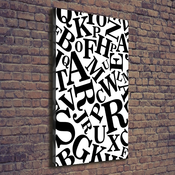 Canvas wall art Alphabet