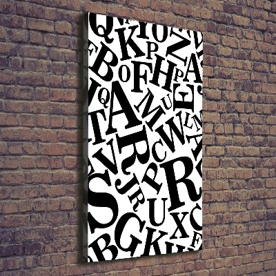 Canvas wall art Alphabet