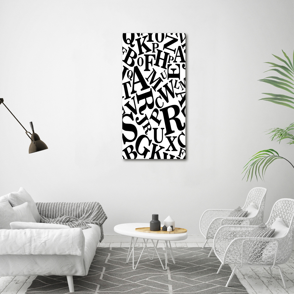 Canvas wall art Alphabet