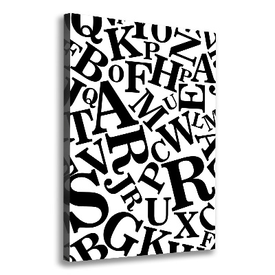 Canvas wall art Alphabet