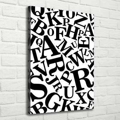 Canvas wall art Alphabet