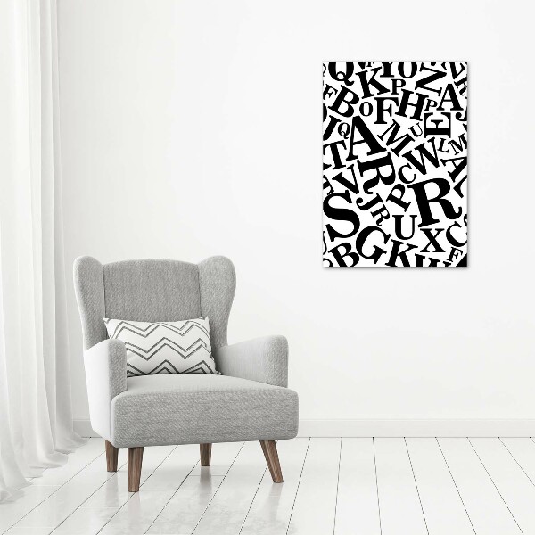 Canvas wall art Alphabet