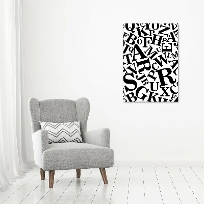 Canvas wall art Alphabet