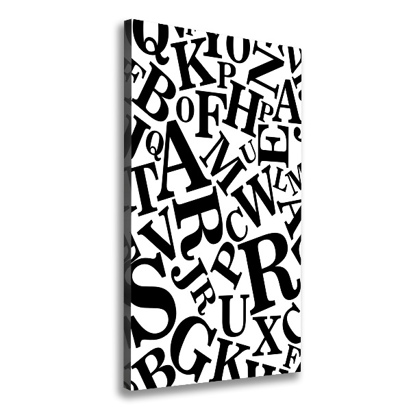 Canvas wall art Alphabet