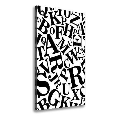 Canvas wall art Alphabet