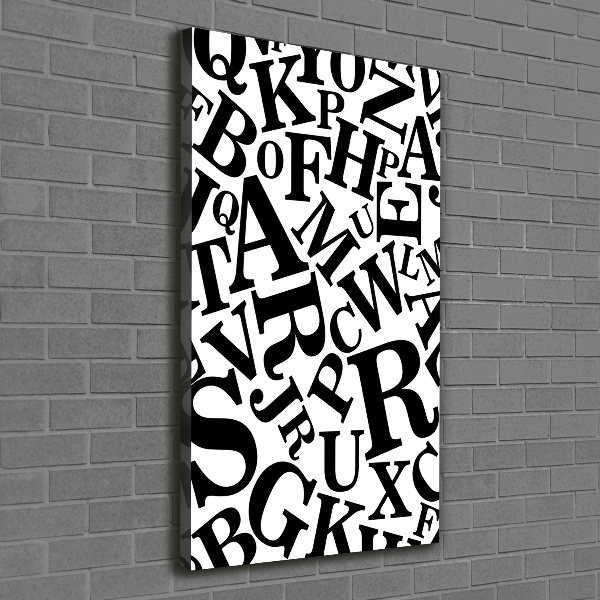 Canvas wall art Alphabet