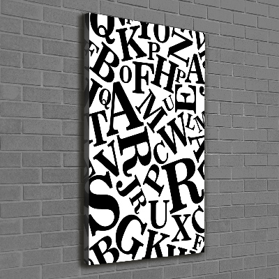 Canvas wall art Alphabet