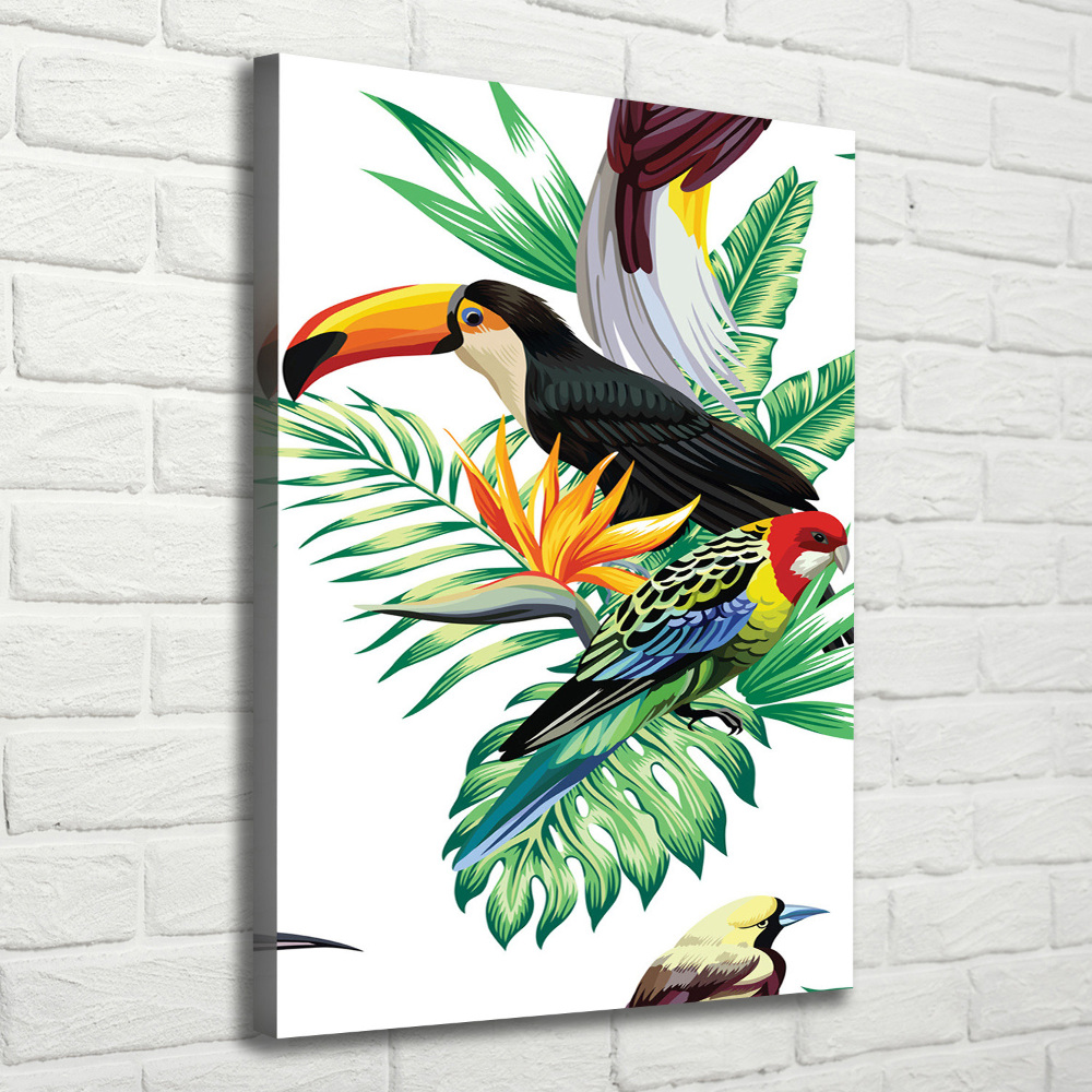 Canvas print Tropical birds