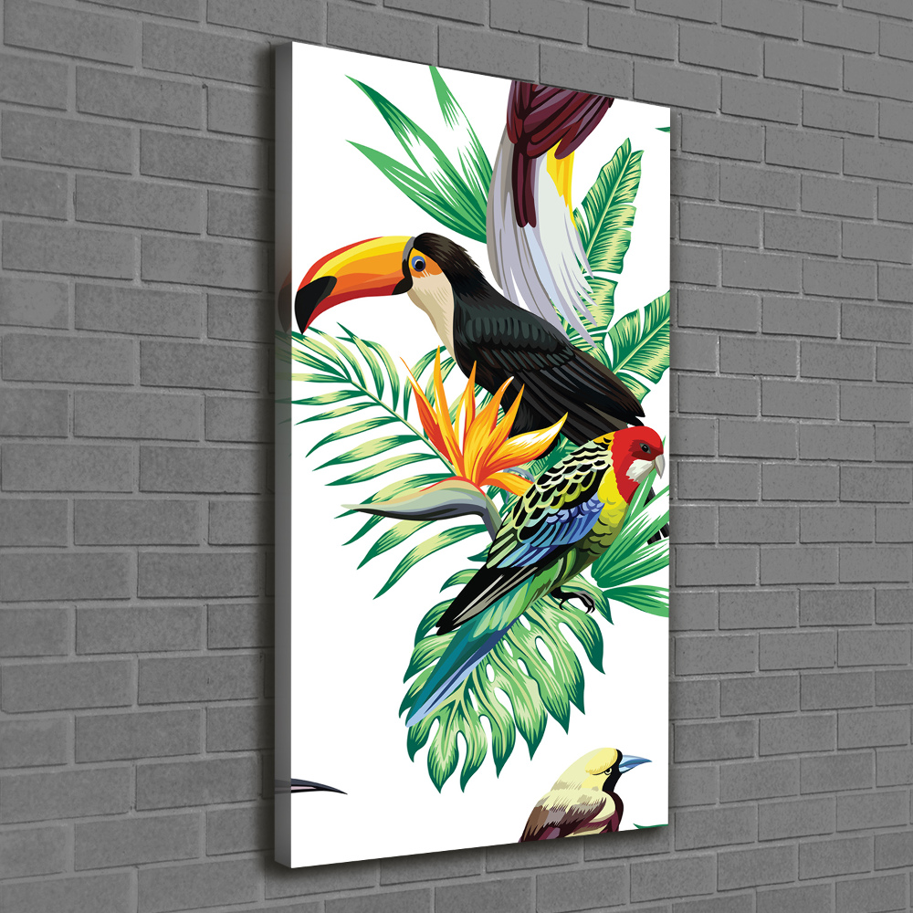 Canvas print Tropical birds