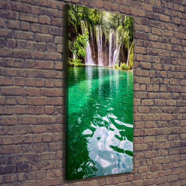 Large canvas wall art Plitwickie lakes