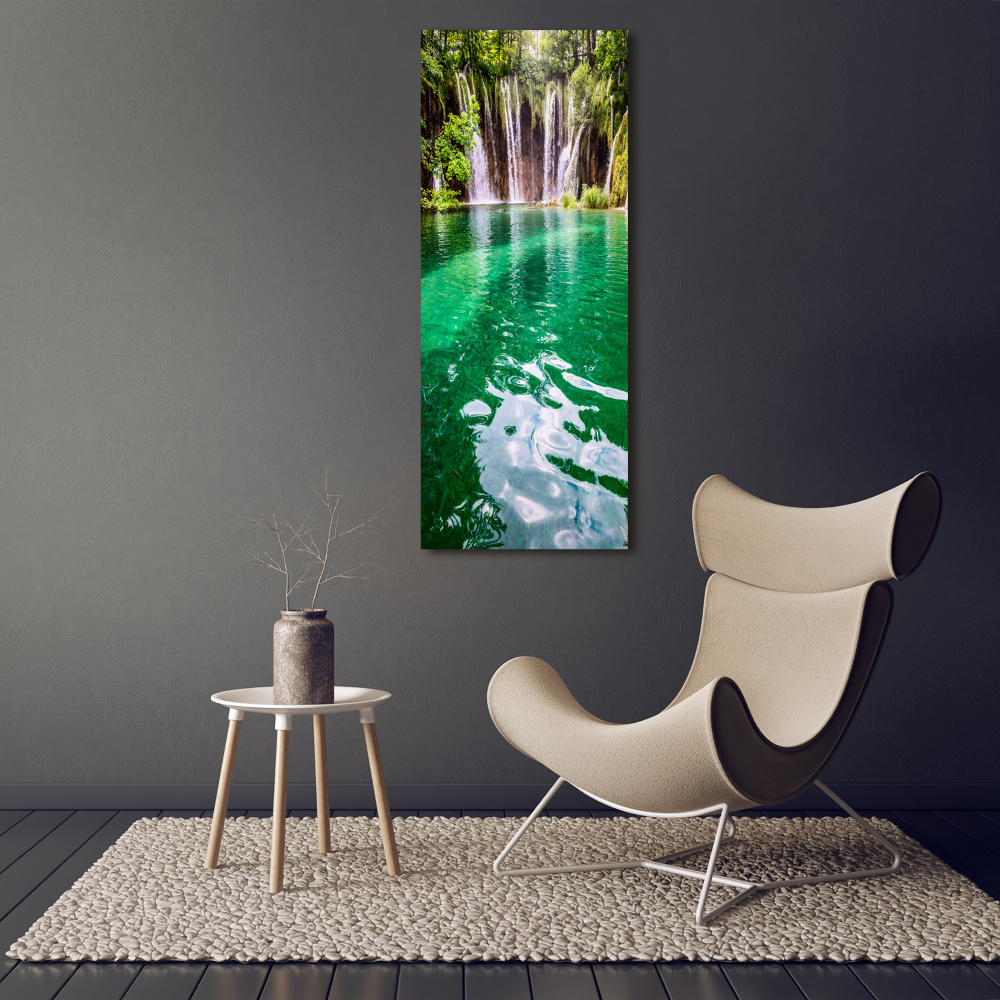 Large canvas wall art Plitwickie lakes