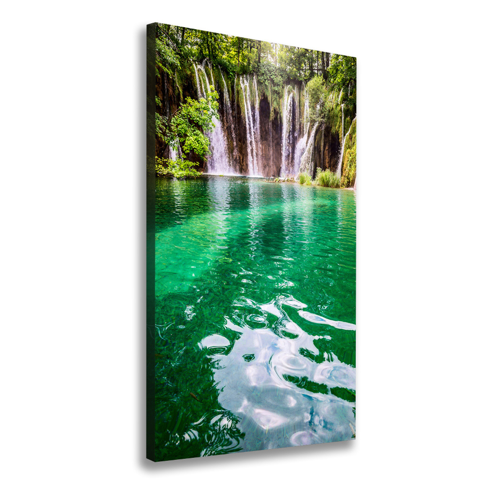 Large canvas wall art Plitwickie lakes