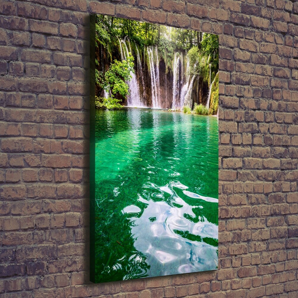 Large canvas wall art Plitwickie lakes