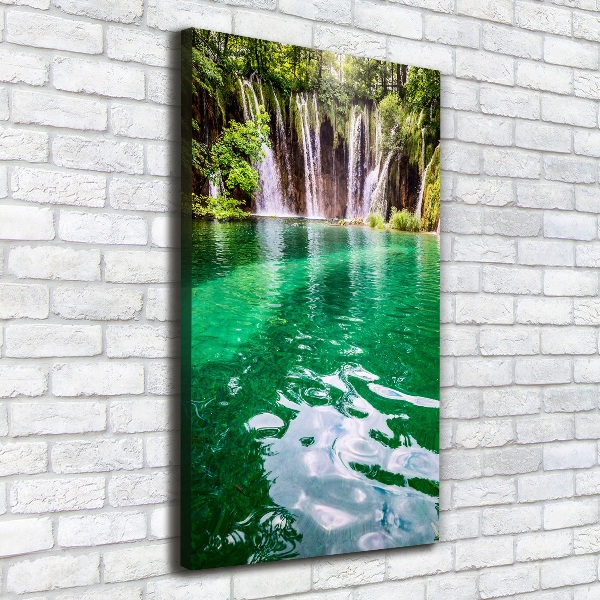 Large canvas wall art Plitwickie lakes