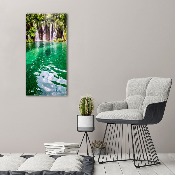 Large canvas wall art Plitwickie lakes