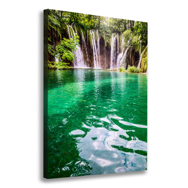 Large canvas wall art Plitwickie lakes