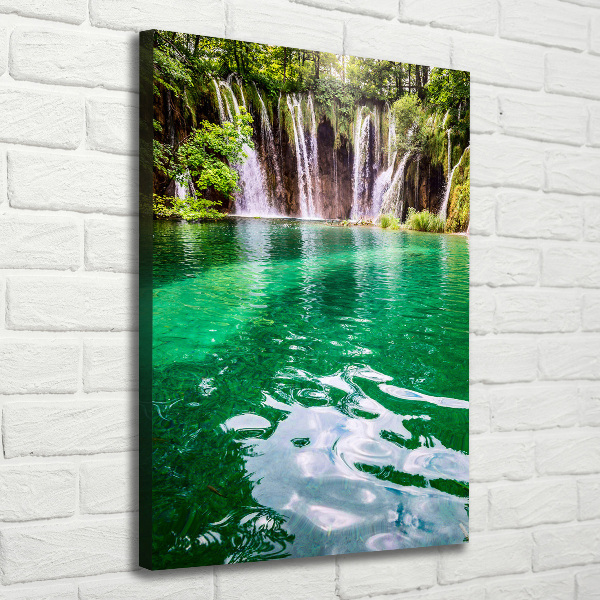 Large canvas wall art Plitwickie lakes