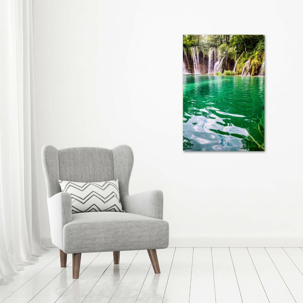 Large canvas wall art Plitwickie lakes