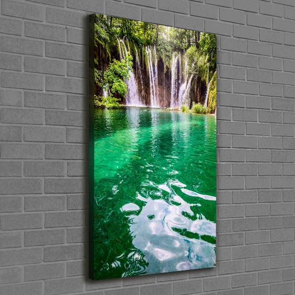 Large canvas wall art Plitwickie lakes