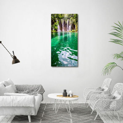 Large canvas wall art Plitwickie lakes