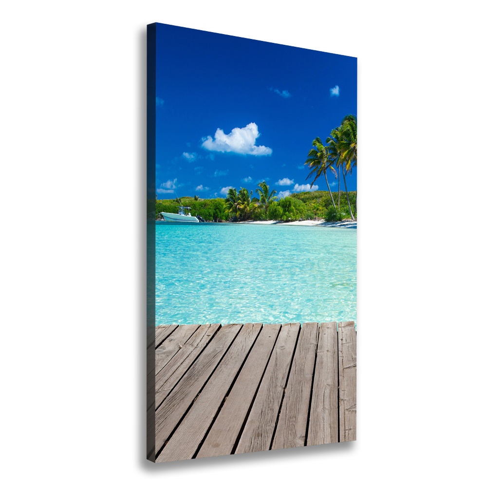 Large canvas wall art Tropical beach