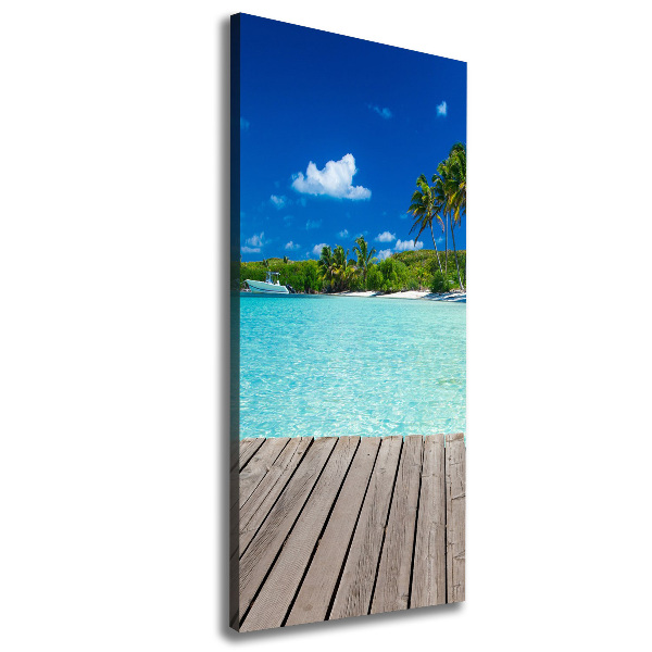 Large canvas wall art Tropical beach