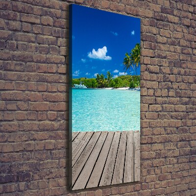 Large canvas wall art Tropical beach