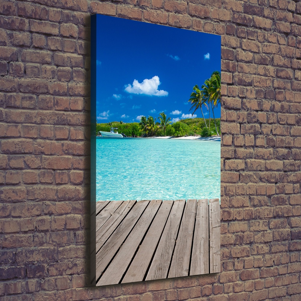 Large canvas wall art Tropical beach