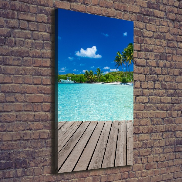 Large canvas wall art Tropical beach