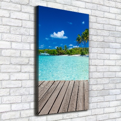 Large canvas wall art Tropical beach