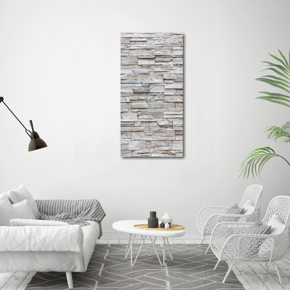 Canvas wall art Stone wall