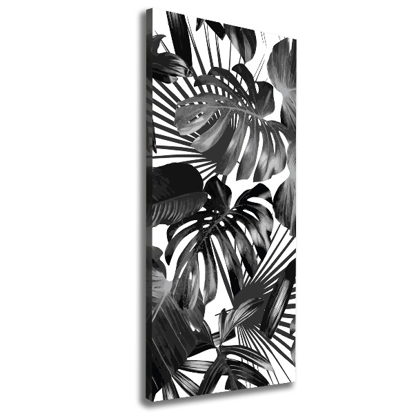 Wall art canvas large Tropical leaves